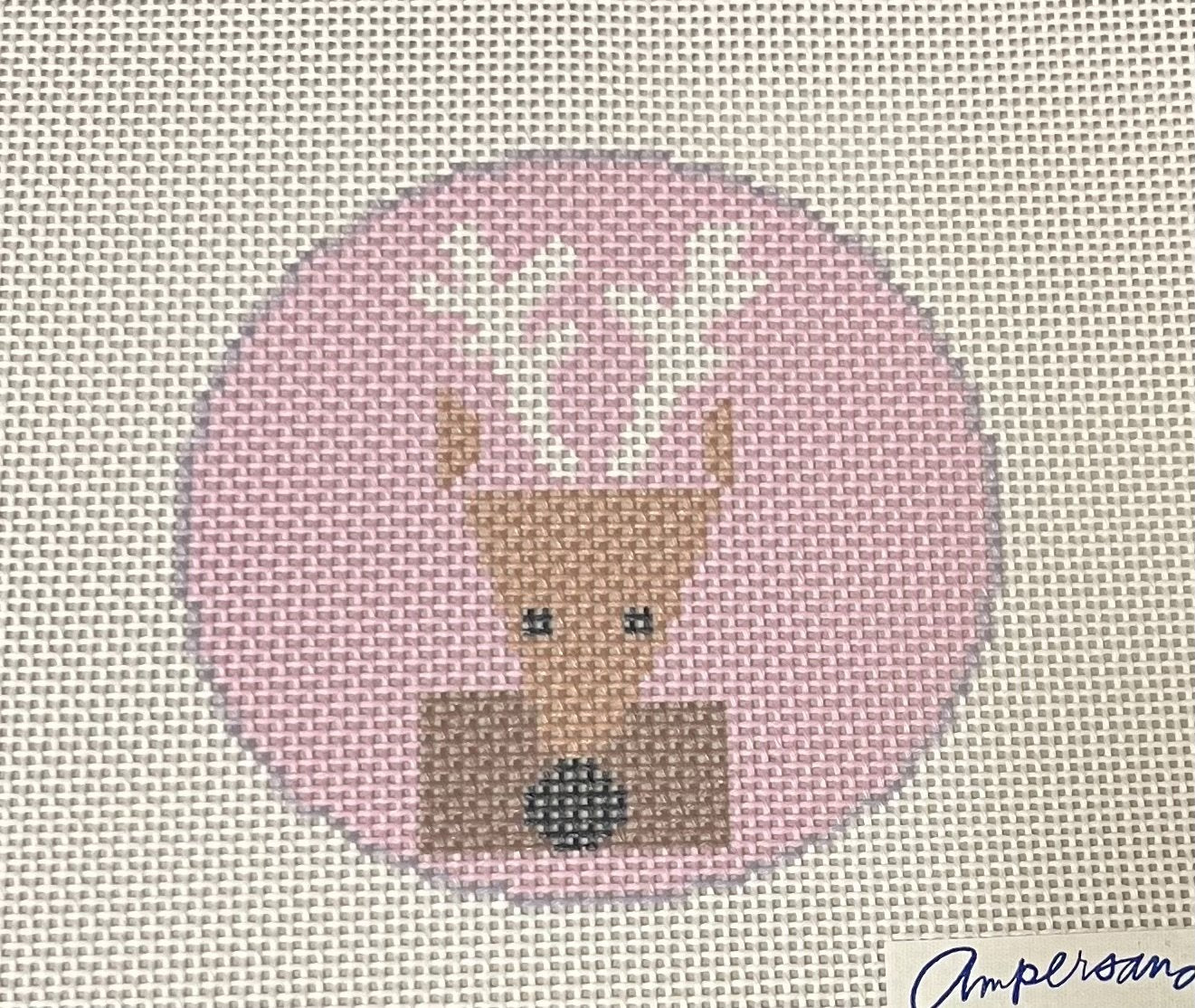 Pink Reindeer Round