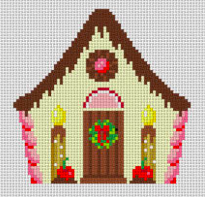 Cherry &amp; Chocolate Gingerbread House Ornament