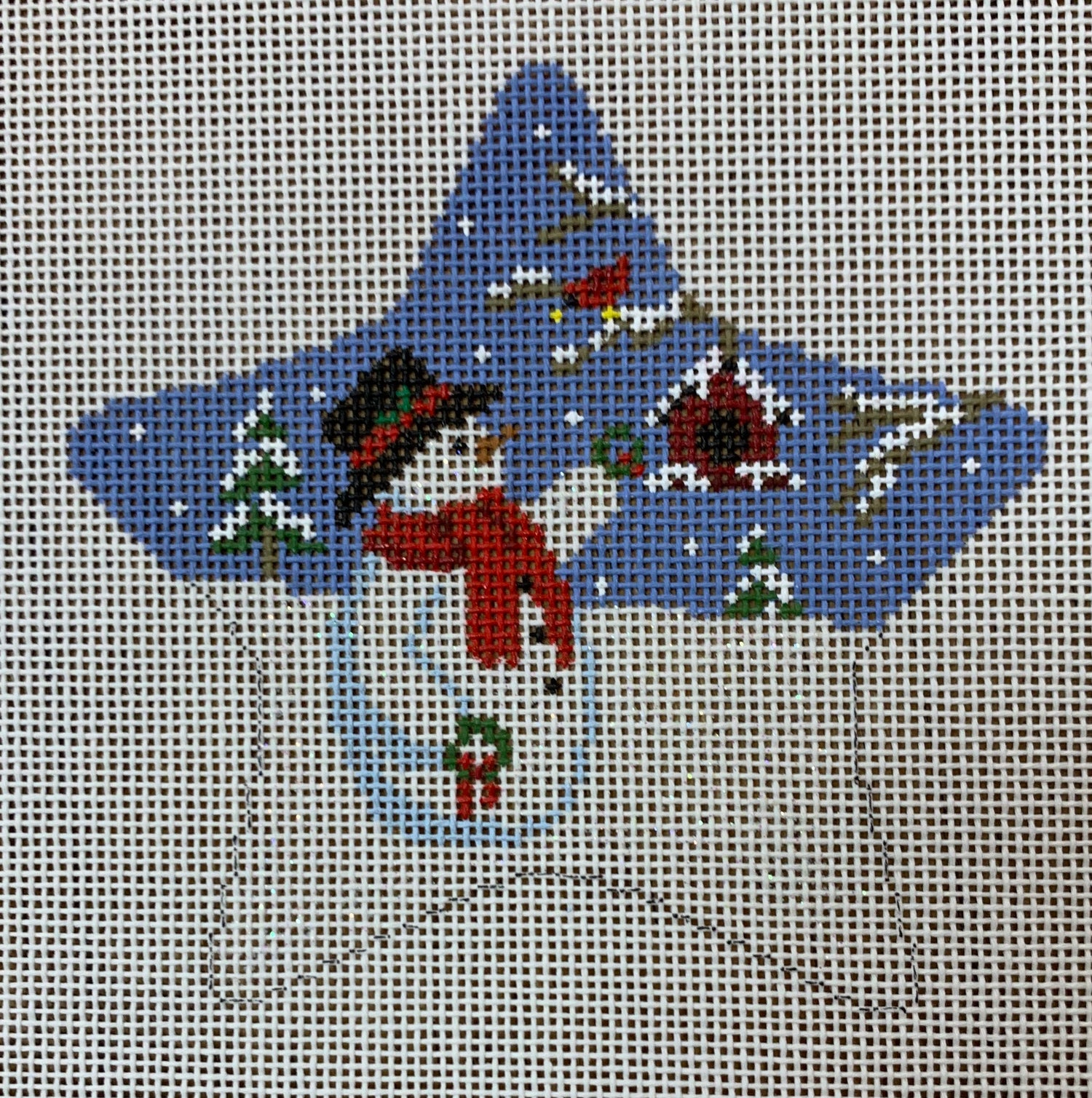 Star - Snowman with Wreaths