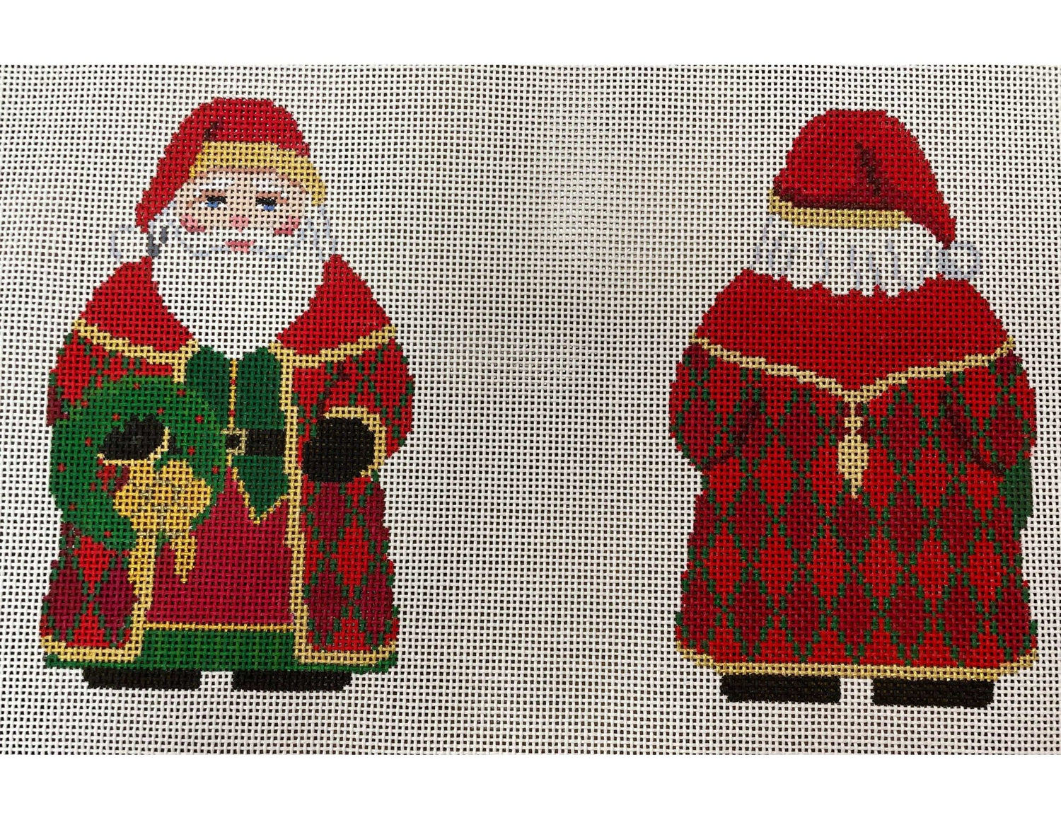 Santa with Wreath