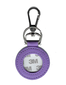 Leather Key Fob - Lavender