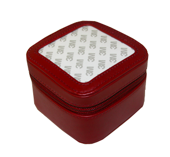 Leather Jewelry Case - Rose Red