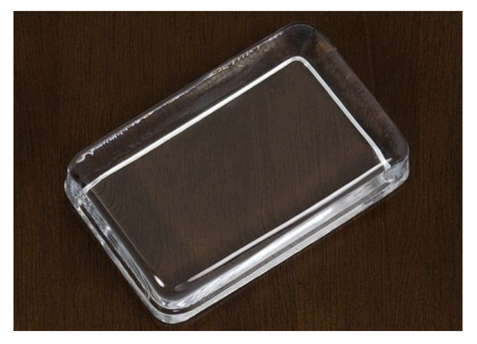 Self-Finishing Glass Paperweight