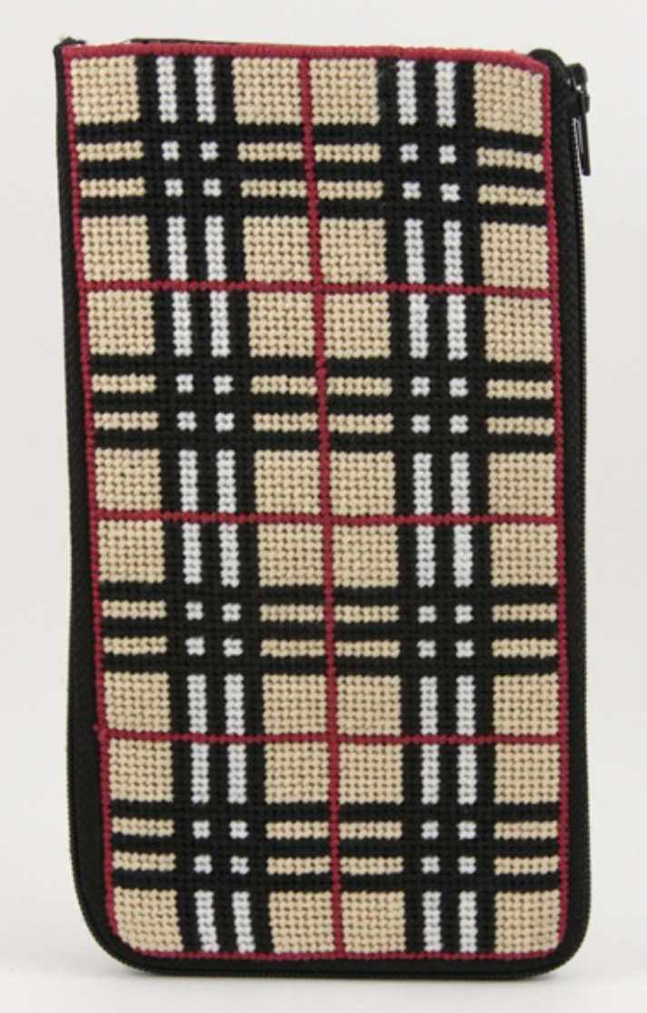 Plaid Eyeglass Case Stitch &amp; Zip