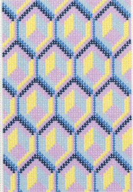 Geode Passport Cover Insert (blue/purple/yellow)