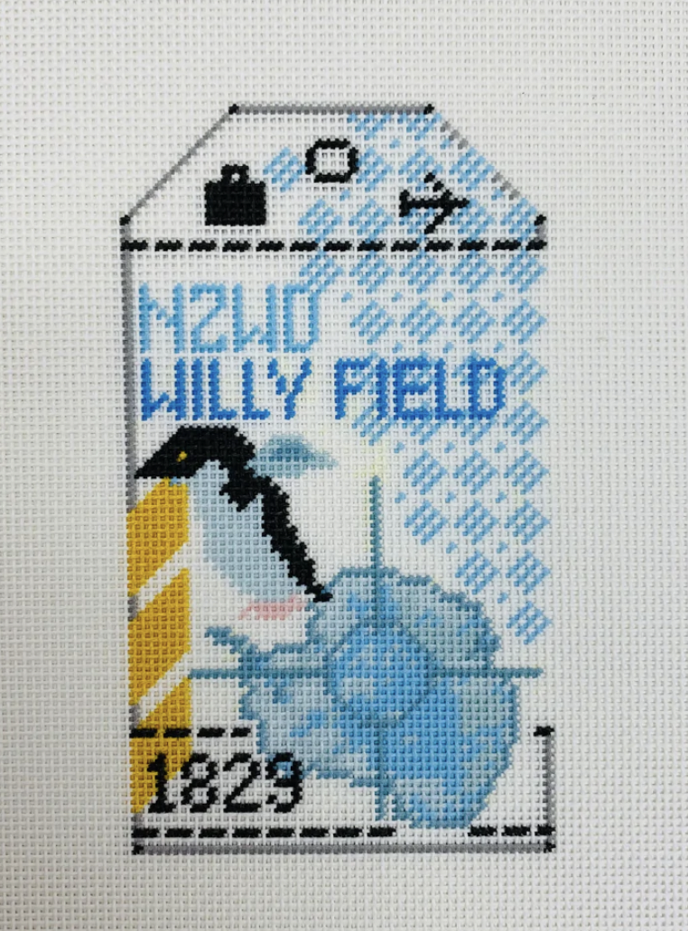 Antarctica Retro Travel Tag
