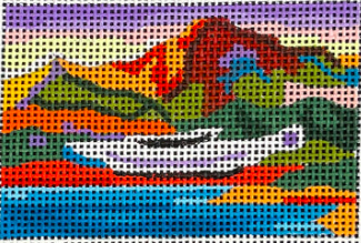 Airplane Over Landscape Insert