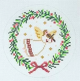 Angel with Violin Wreath