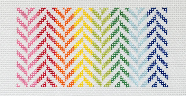 Mini Herringbone Rainbow