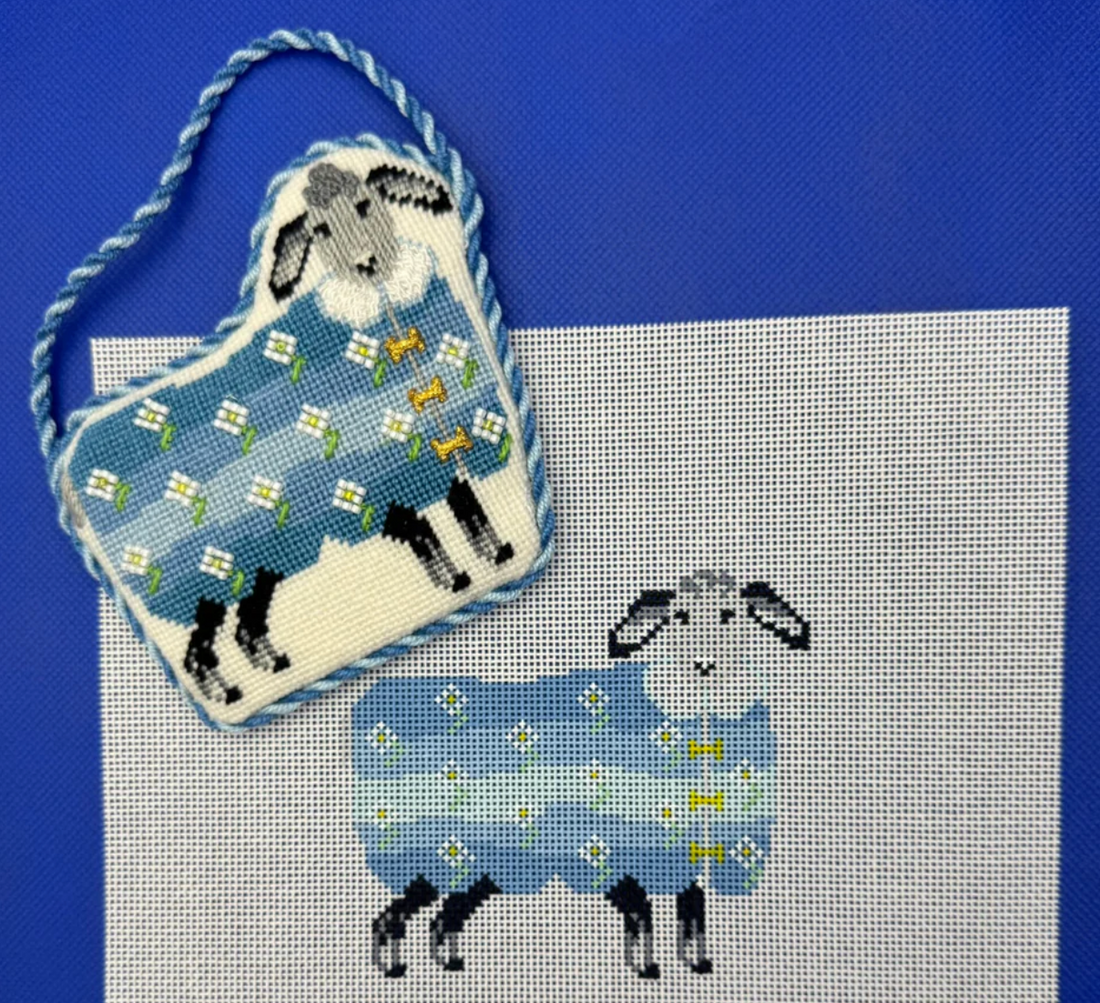 Sheep with Scalloped Cardigan