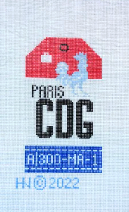 Paris Retro Travel Tag