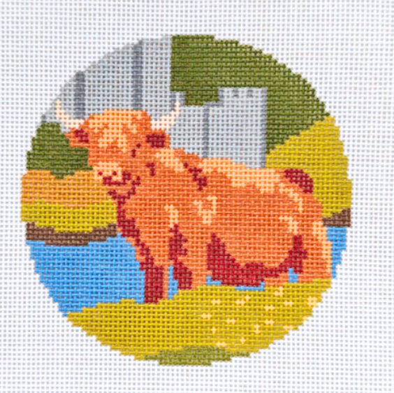 Highland Cow Round