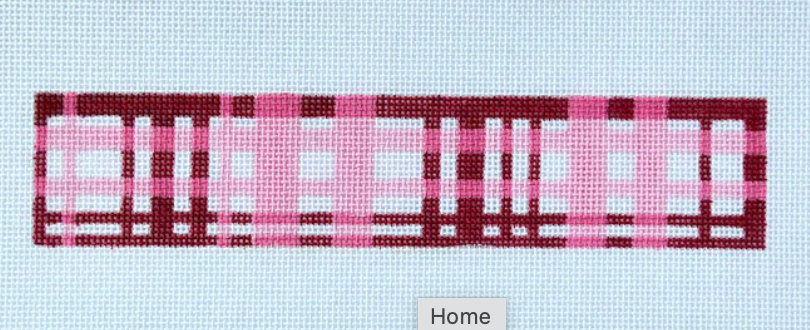 Plaid Pink Key Fob