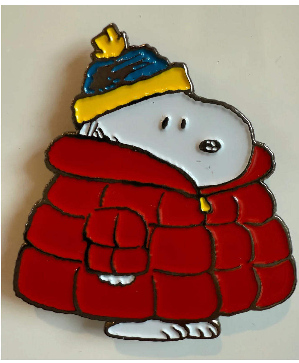 Snoopy Puffer Coat Needle Minder