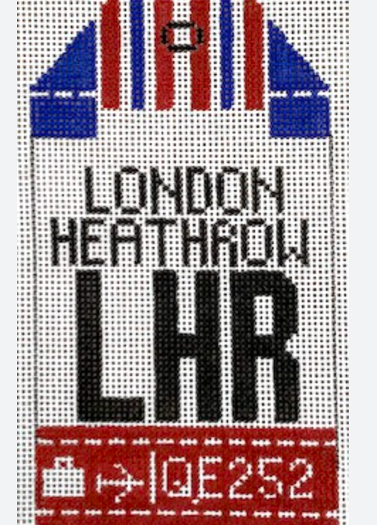 London Heathrow Retro Travel Tag