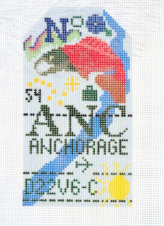 Anchorage Retro Travel Tag