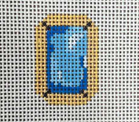 Blue Gemstone Bag Tag