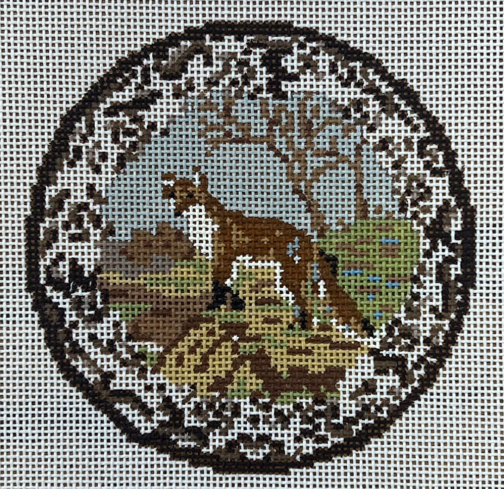 Transferware Fox Plate