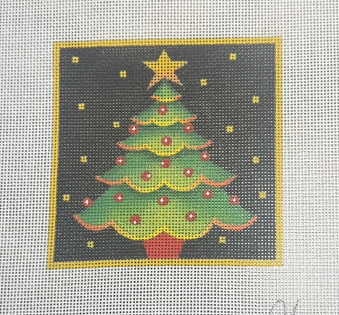 Christmas Tree with Scalloped Edges