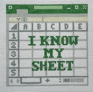"I Know My Sheet" Office Coaster