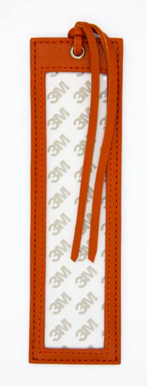 Book Mark - Orange Leather
