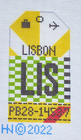 Lisbon Retro Travel Tag