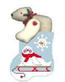 Seal with Polar Bear Mini Sock
