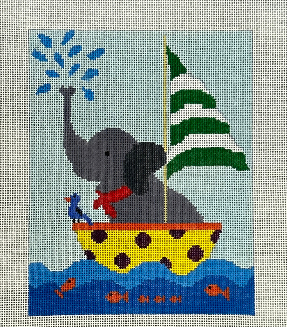 Tooth Fairy Pillow - Elephant in Boat