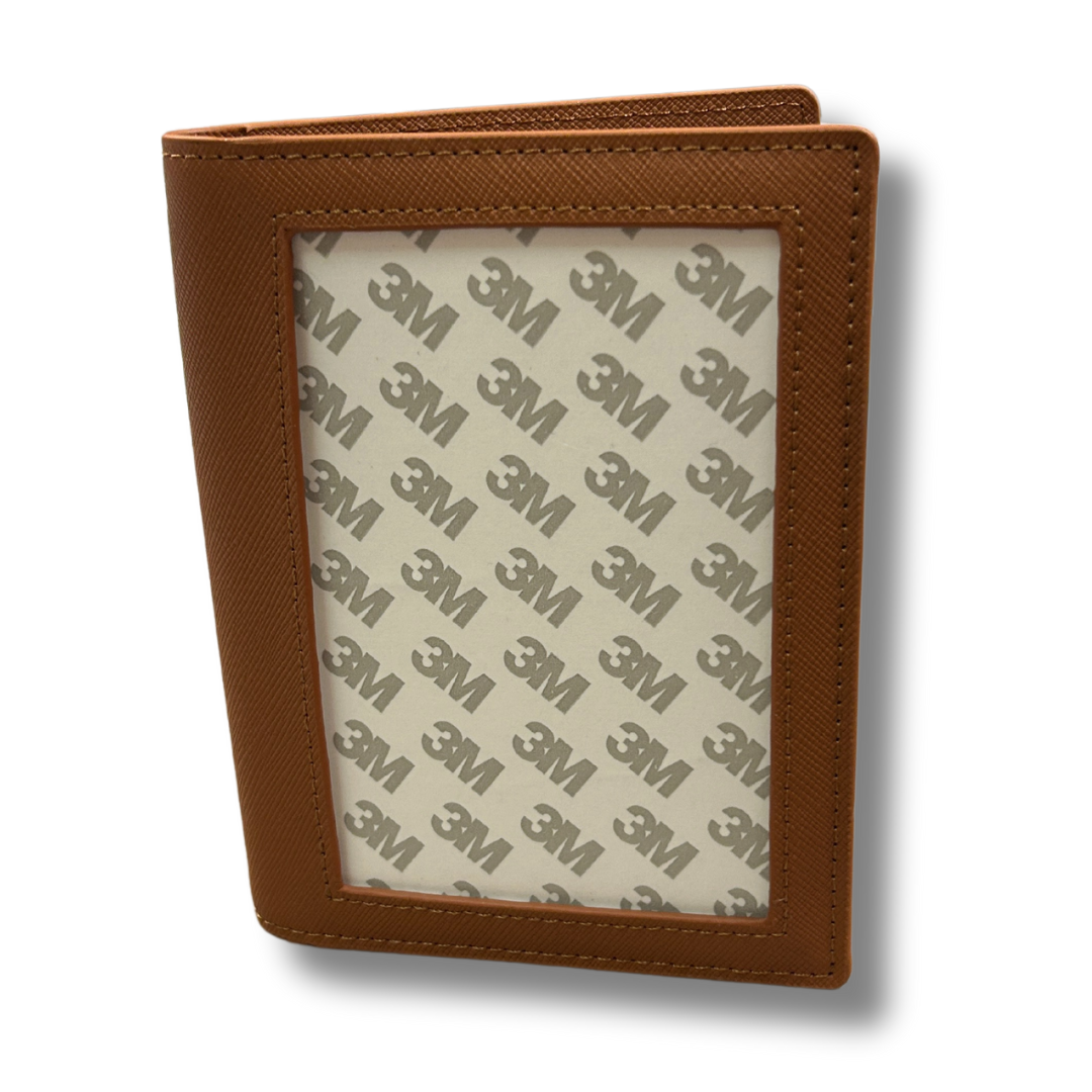 Self-Finishing Passport Cover - Cognac