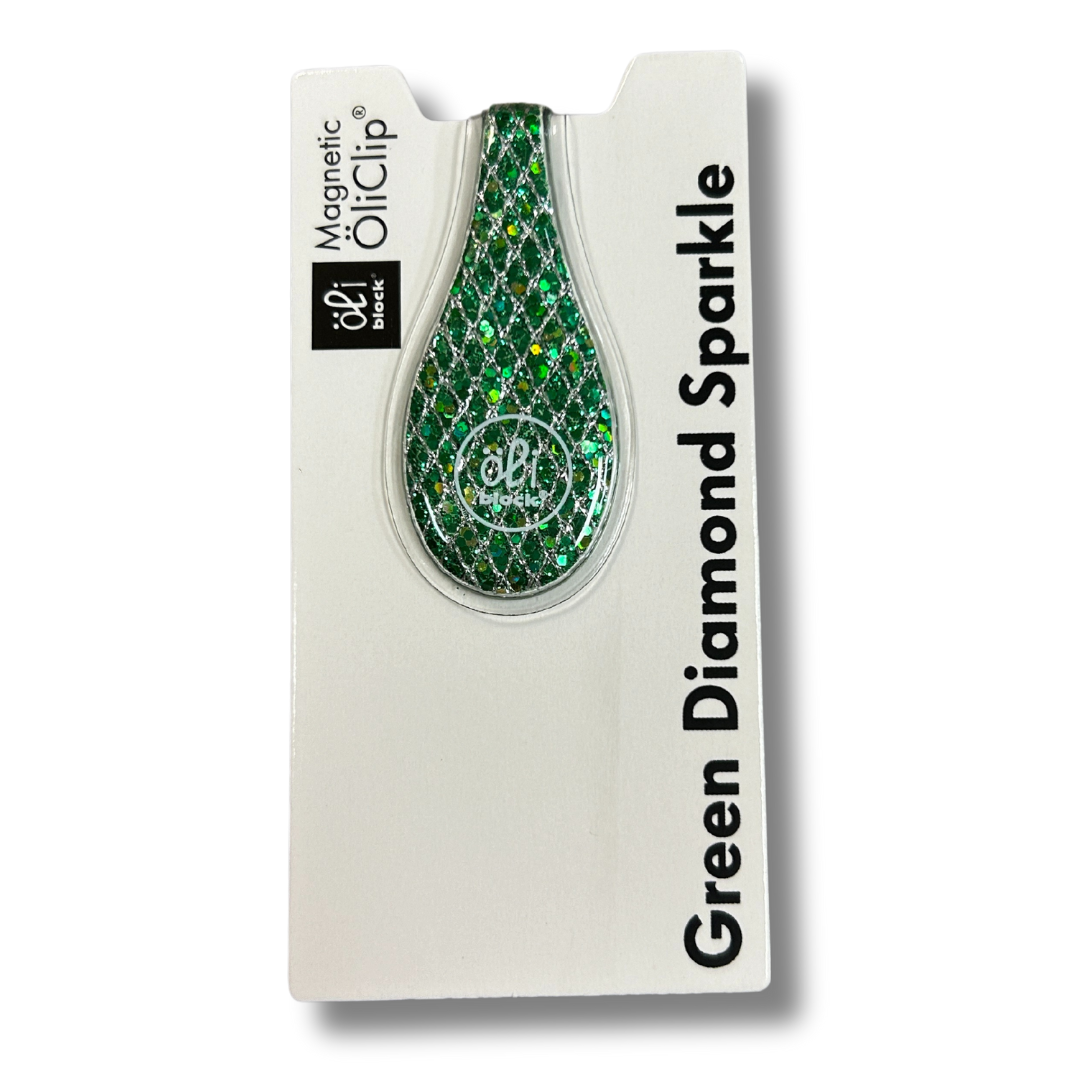 OliClip - Green Diamond Sparkle