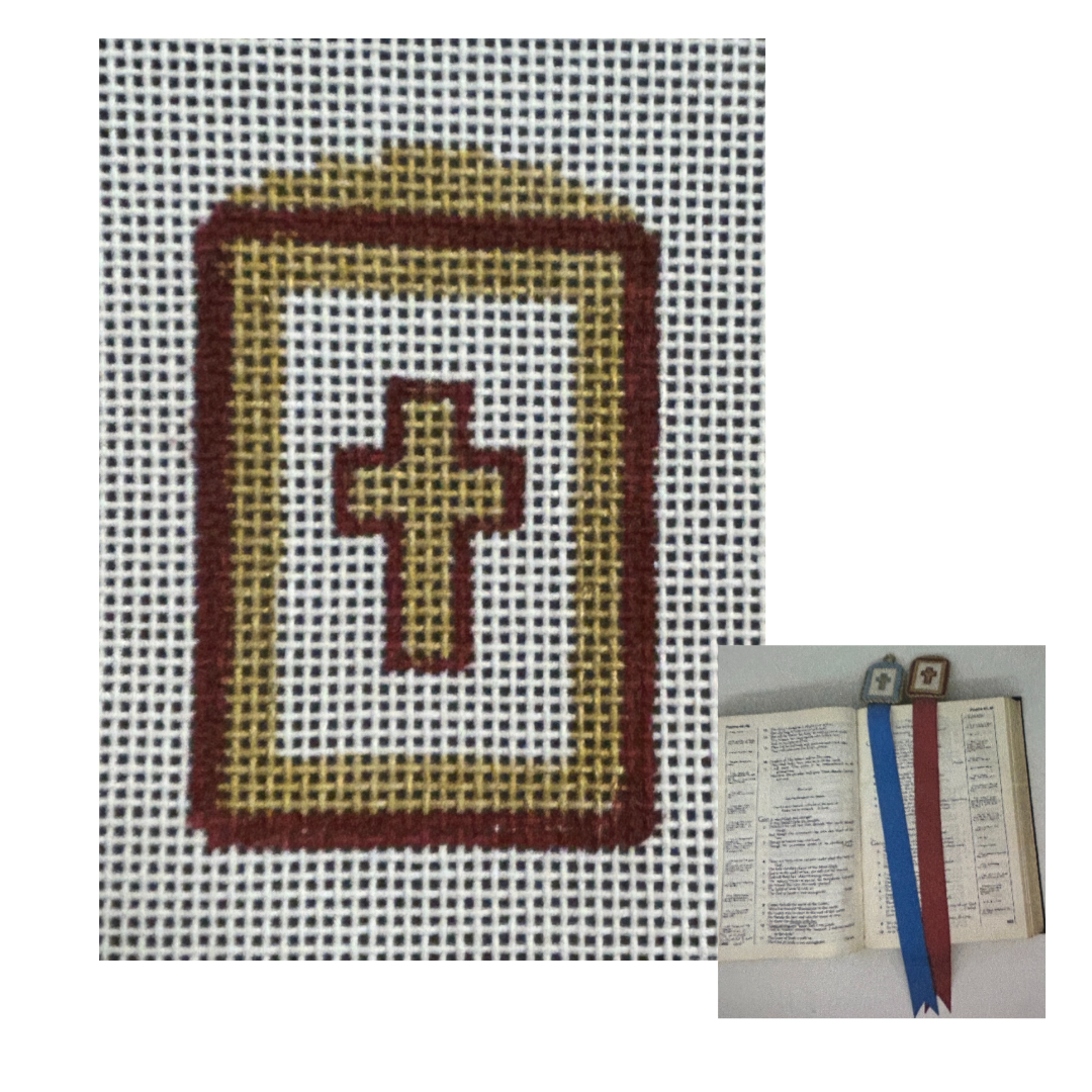 Bookmark - Cross with Ribbon