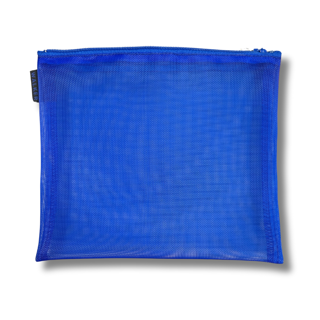 Mesh Zip Case 6&quot;x7&quot;  - Blue