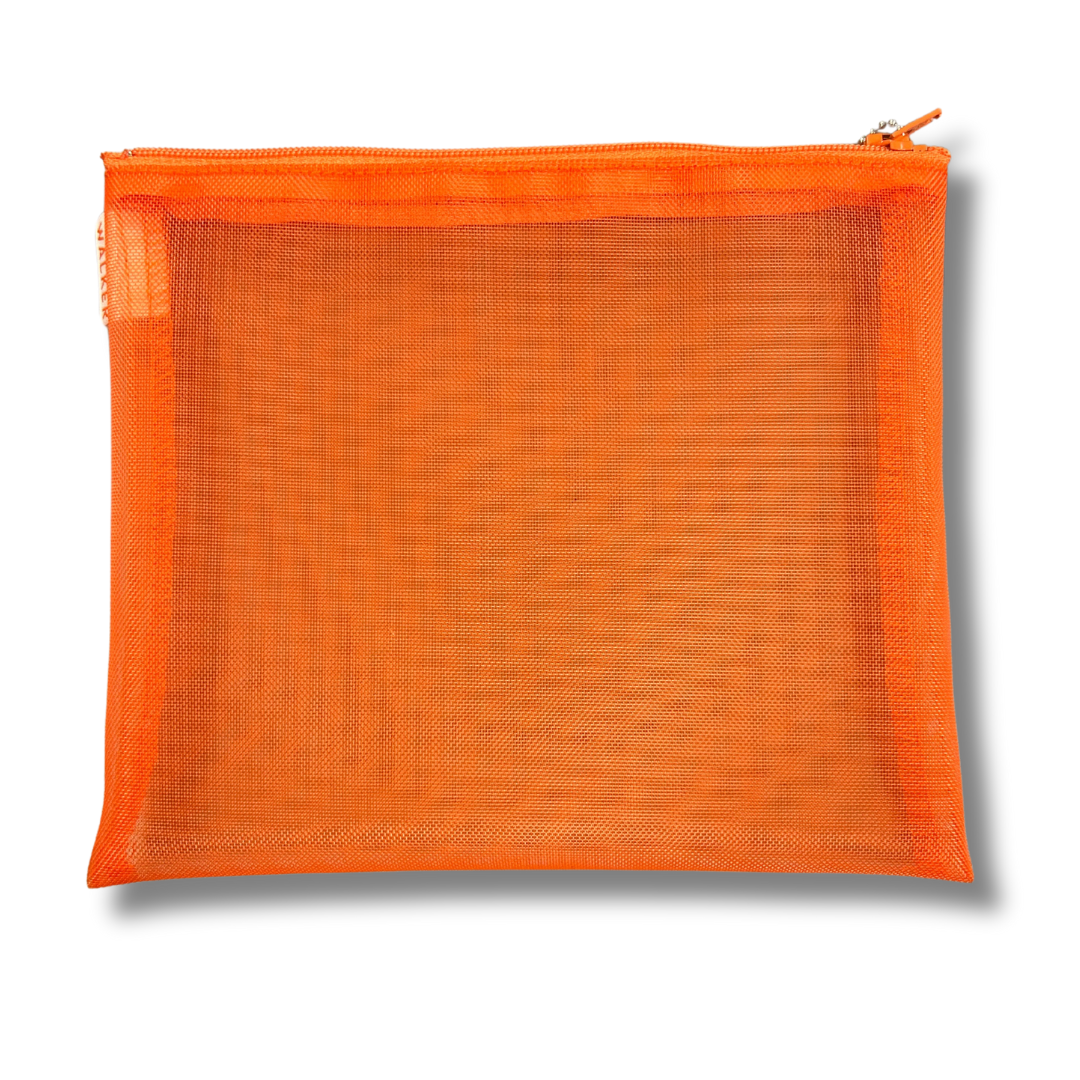 Mesh Zip Case 6&quot;x7&quot;  - Orange