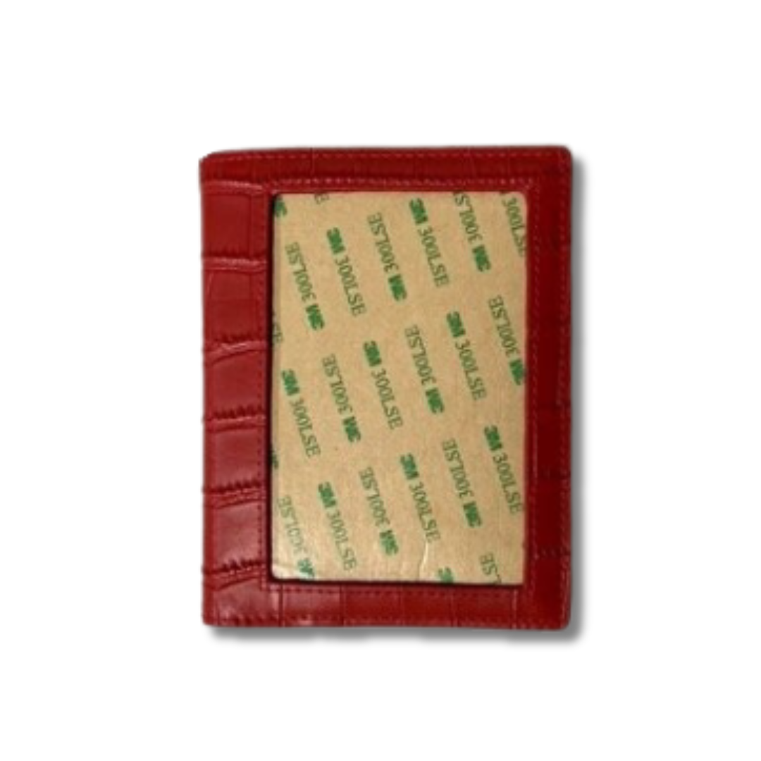 Passport Cover - Red Crocodile