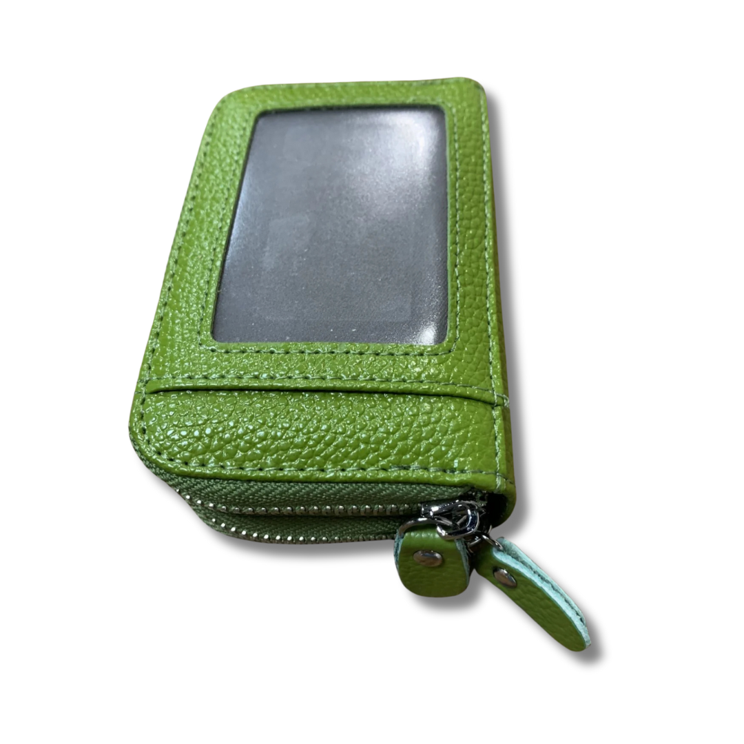 Double Leather Wallet Green