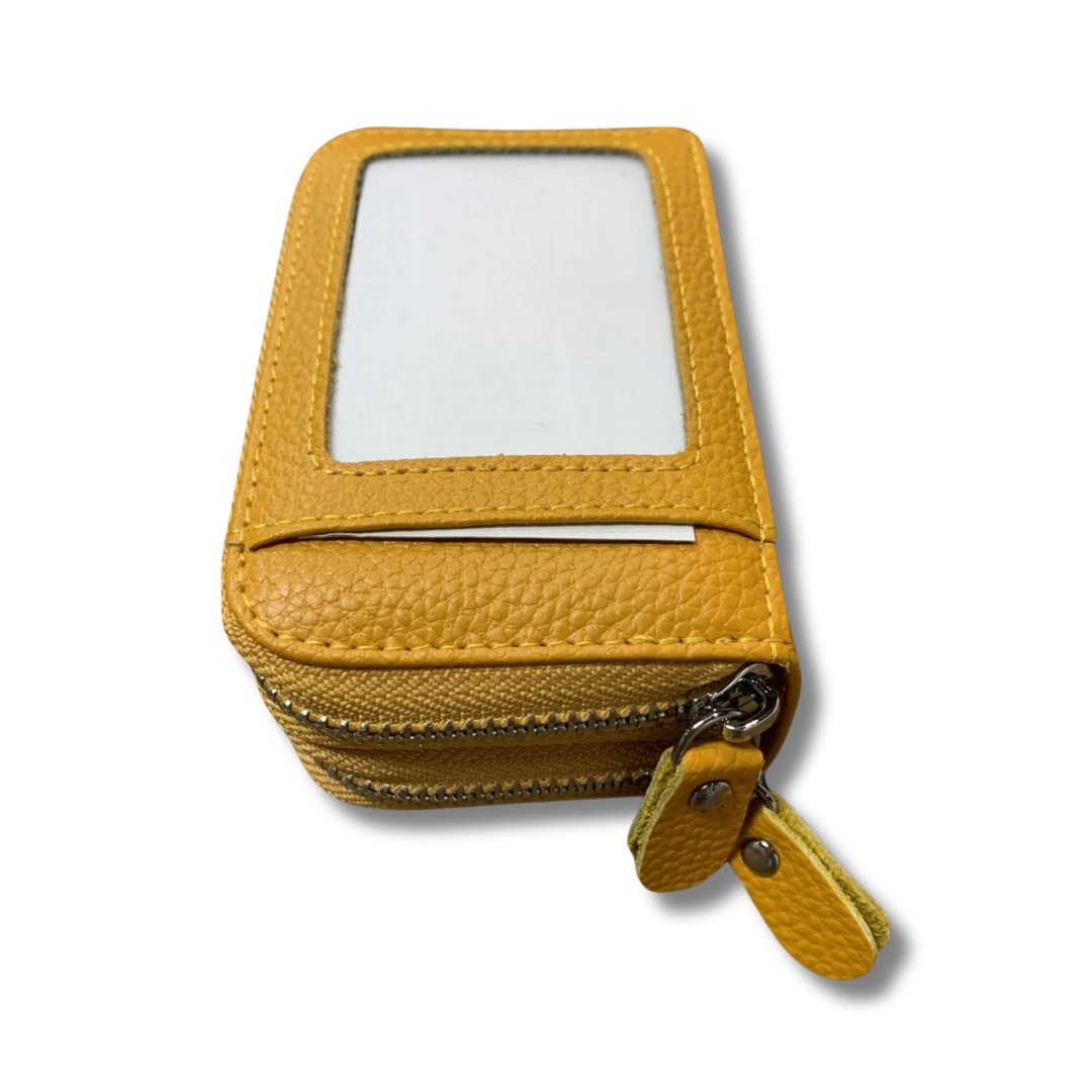 Double Leather Wallet Mustard