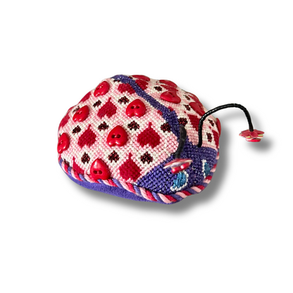 Lady Bug Bean Bag - Pink and Red Hearts