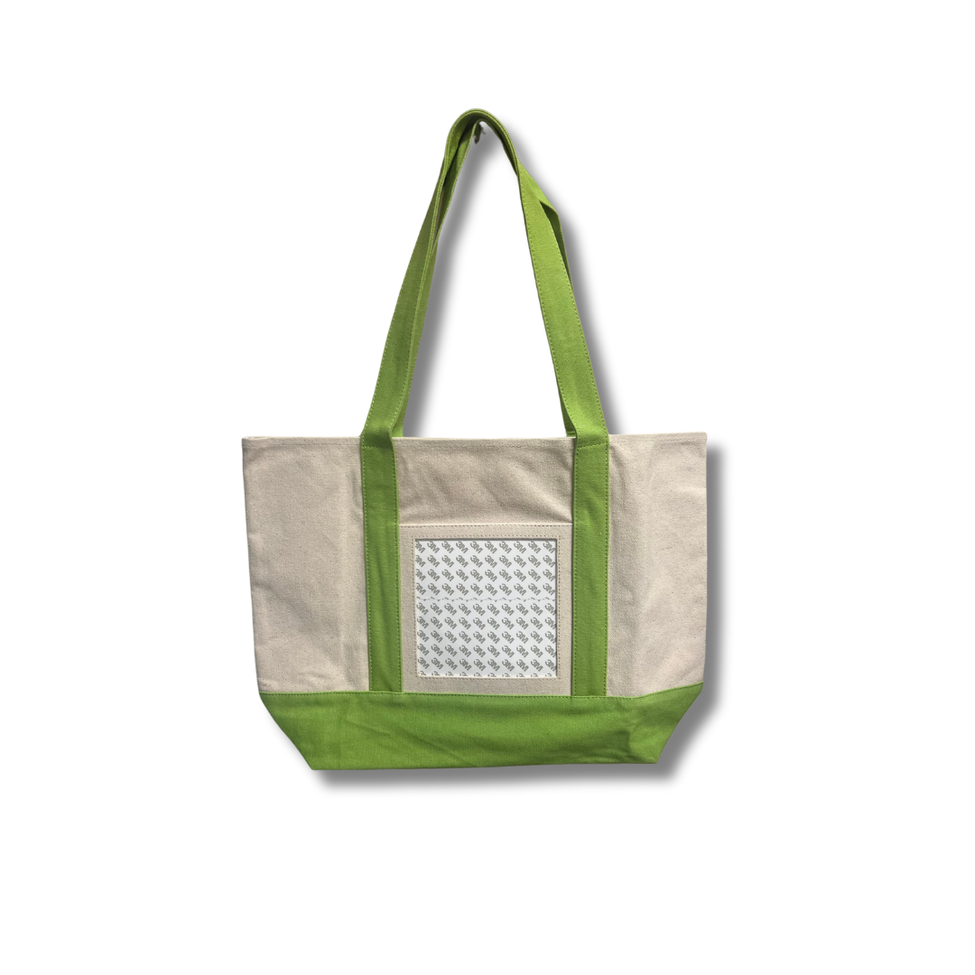 Canvas Tote Bag - Lime Green