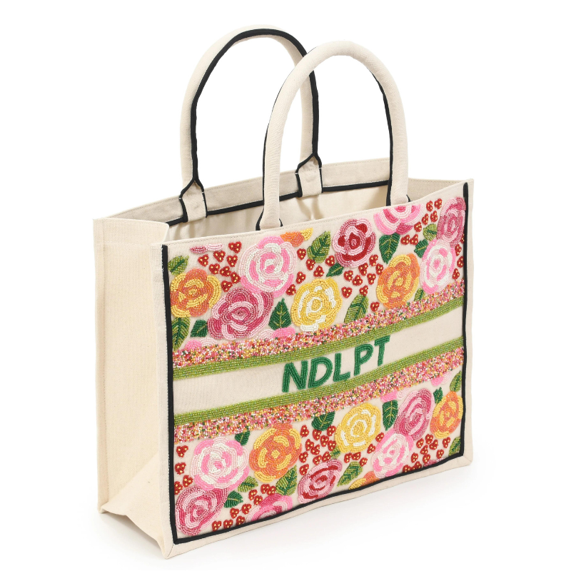 Beaded Tote  -  Printemps