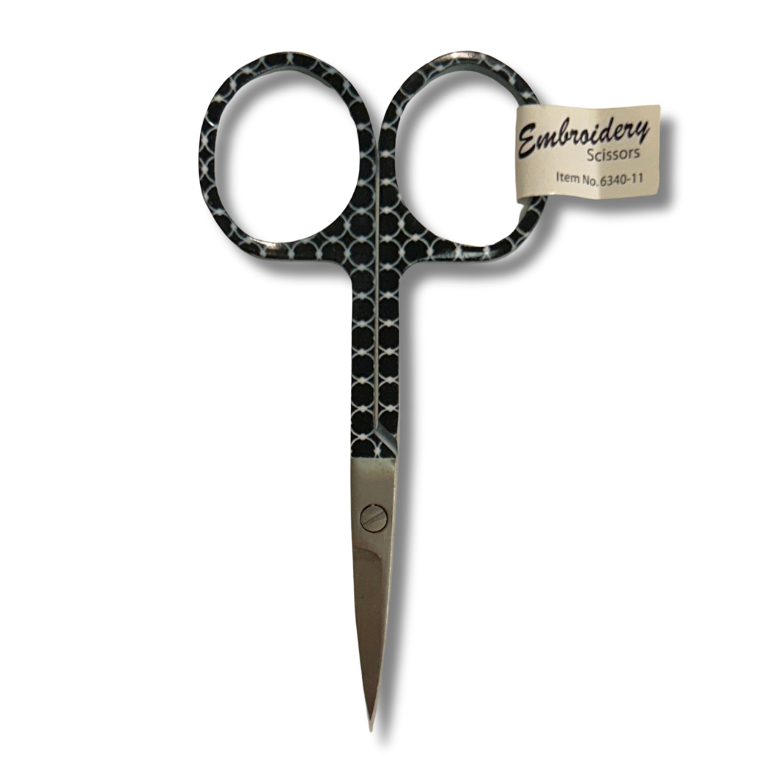 Black and White Embroidery Scissors