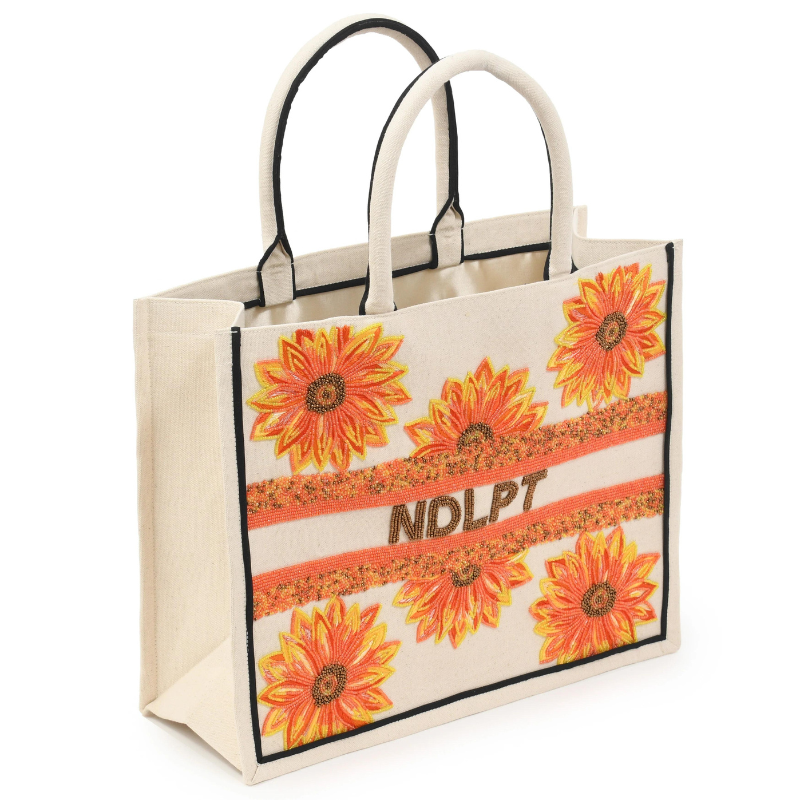 Beaded Tote  -  Sunflower