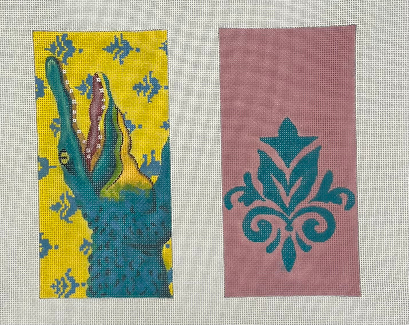 Eyeglass Case Alligator Double Panel