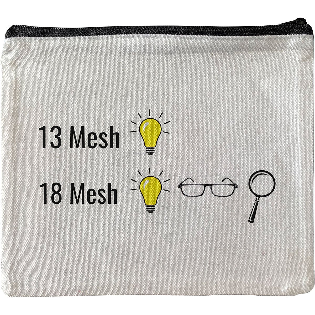 13 &amp; 18 Mesh Canvas Pouch