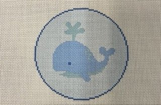 BABY WHALE BLUE ROUND