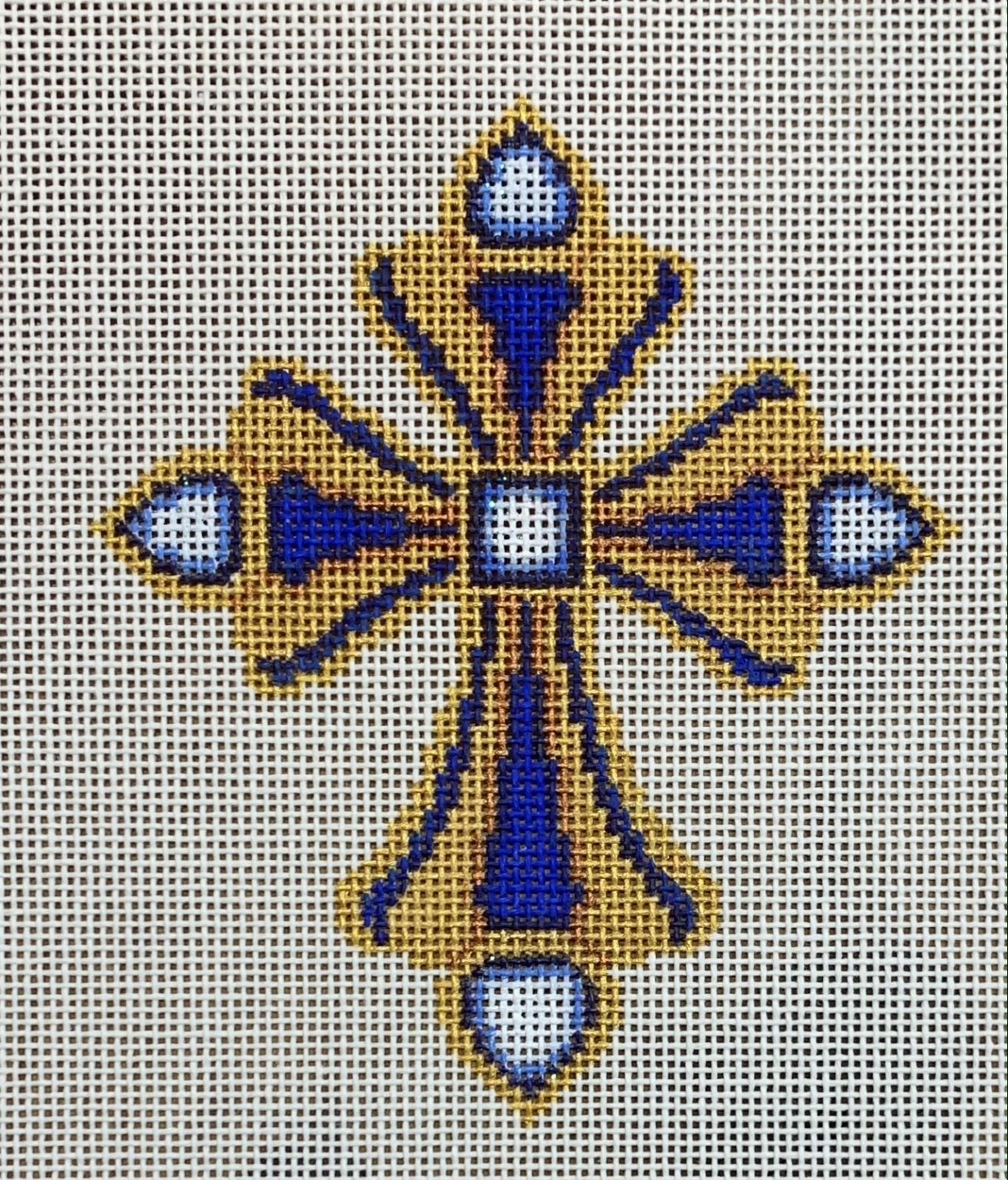 Cross - Gold &amp; Royal Blue