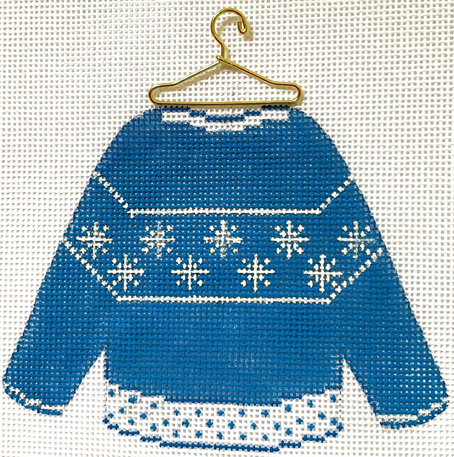 Sweater - Snowflakes w/ Stitch Guide &amp; Hanger