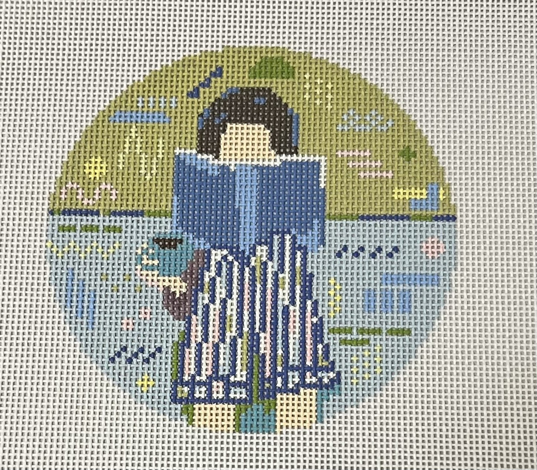 Reading Girl Round