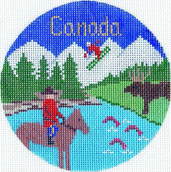 Canada Round Ornament