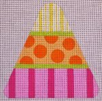 Candy Corn - Pink Dots &amp; Stripes - with Stitch Guide