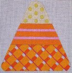 Candy Corn - Orange Plaid - with Stitch Guide